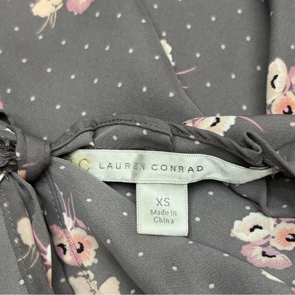 Lauren Conrad women’s polka dotted floral tank top - Picture 3 of 5